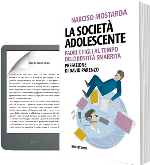 La Società Adolescente — Copertina del libro di Narciso Mostarda
